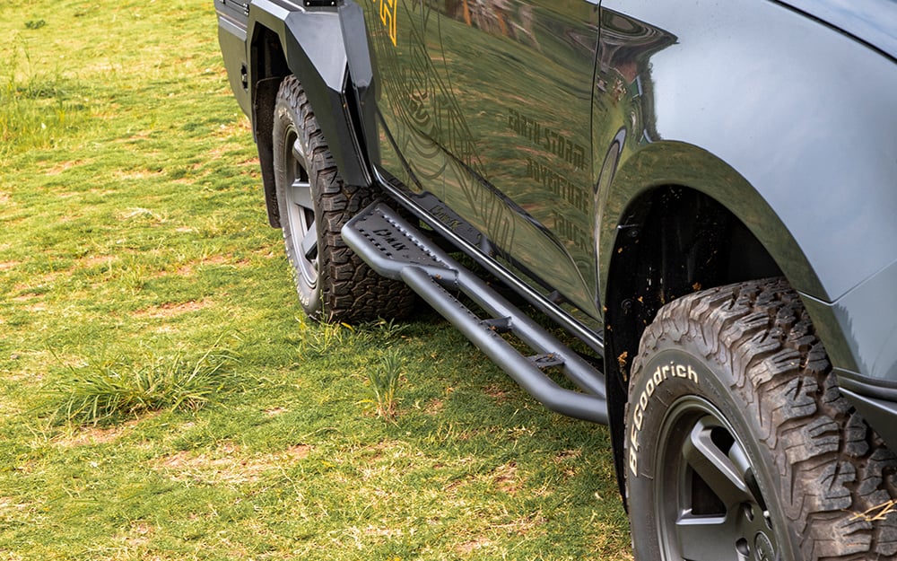 Isuzu D-MAX Rock Sliders 1 — Protection & Armor